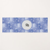 Decoratieve feestdag Snowflake Monogram Yoga Mat (Voorkant (horizontaal))