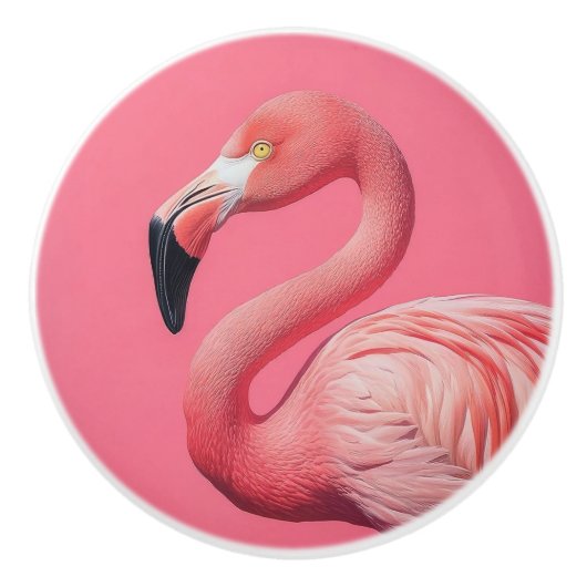 Decoratieve flamingo keramische knoppen (Voorkant)