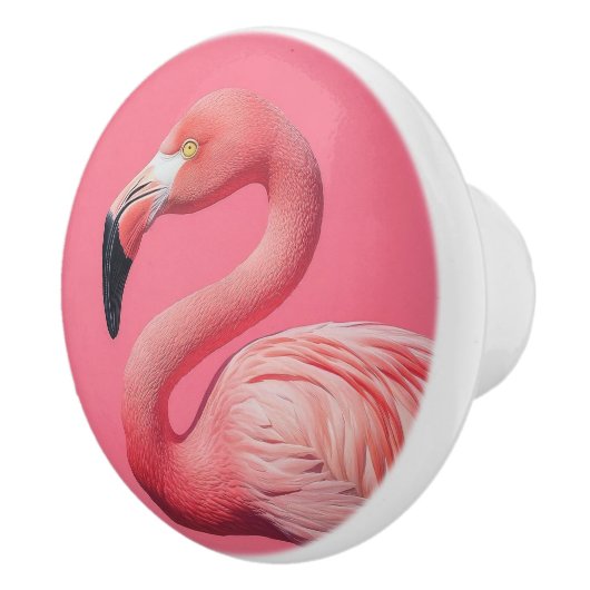 Decoratieve flamingo keramische knoppen (Rechts)