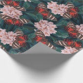 Decoratieve Floral/Butterflies Cadeaupapier (Hoek)