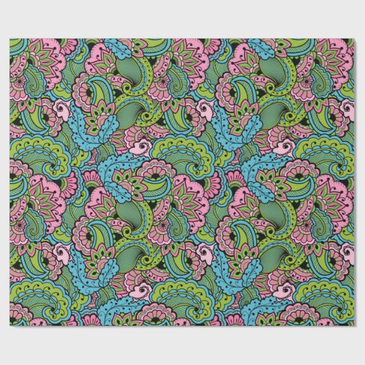 Decoratieve Floral Cadeaupapier (Vlak)