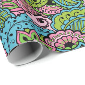 Decoratieve Floral Cadeaupapier (Rol Hoek)