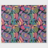 Decoratieve Floral Cadeaupapier (Vlak)