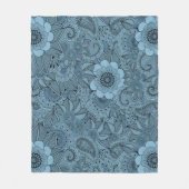 Decoratieve Floral Fleece Deken (Voorkant)