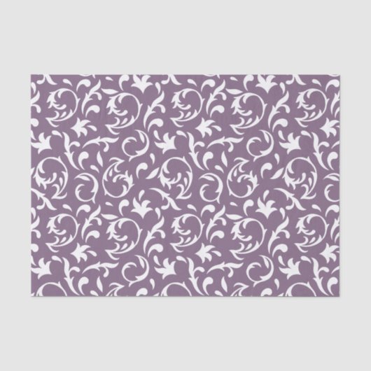 Decoratieve Floral in het witboek Tissuepapier (Voorkant)