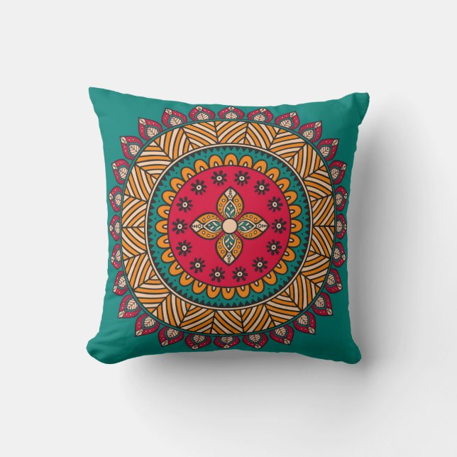 Decoratieve Floral Kussen (Voorkant)