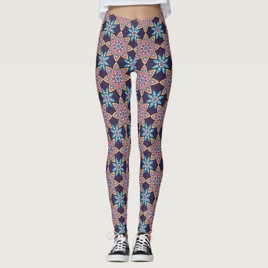Decoratieve Floral/Mandala-Leggings Leggings (Voorkant)