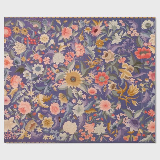 Decoratieve Floral Print Cadeaupapier (Vlak)