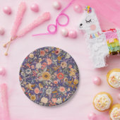 Decoratieve Floral Print Papieren Bordje (Feest)