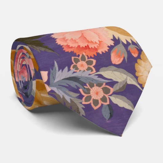 Decoratieve Floral Print Stropdas (Opgerold)