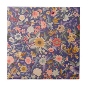 Decoratieve Floral Print Tegeltje