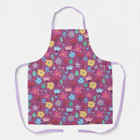 Decoratieve Floral Schort (Voorkant)