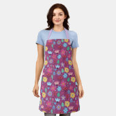 Decoratieve Floral Schort (Gedragen)