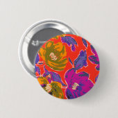 Decoratieve Florals Ronde Button 5,7 Cm (Voorkant /achterkant)