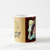 Decoratieve foto lijst Golden Papercut Rooster mok (Center)