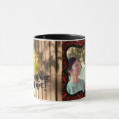 Decoratieve foto lijst Papercut Rooster Bamboe mok (Midden)