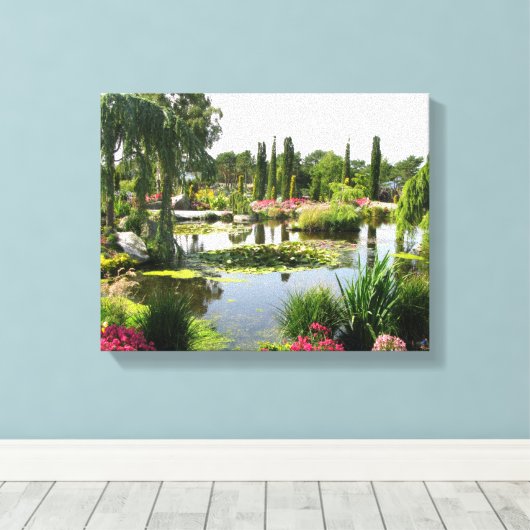Decoratieve foto van het prachtige park canvas afdruk (Insitu (Houten vloer))