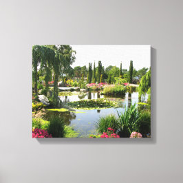 Decoratieve foto van het prachtige park canvas afdruk