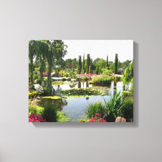 Decoratieve foto van het prachtige park canvas afdruk (Voorkant)