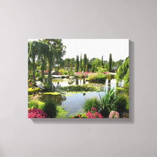 Decoratieve foto van het prachtige park canvas afdruk (Voorkant)