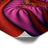 Decoratieve fractale spieren poster (Hoek)