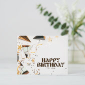 Decoratieve Gefeliciteerd  Briefkaart (Staand voorkant)