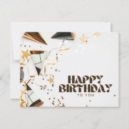 Decoratieve Gelukkig verjaardag  Briefkaart