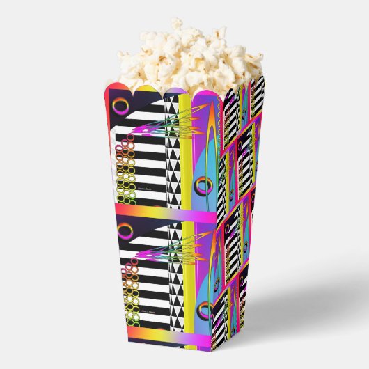 Decoratieve Geo Patronen Popcorn Bedankdoosjes (Popped)
