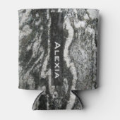 Decoratieve Geologie Rock Textuur met Naam Blikjeskoeler (Voorkant)