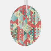 Decoratieve geometrische, abstracte, elementen. glas ornament (Voorkant Rechts)