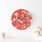 Decoratieve geometrische, abstracte elementen. grote klok (Huis)