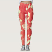 Decoratieve geometrische, abstracte  elementen. leggings (Voorkant)
