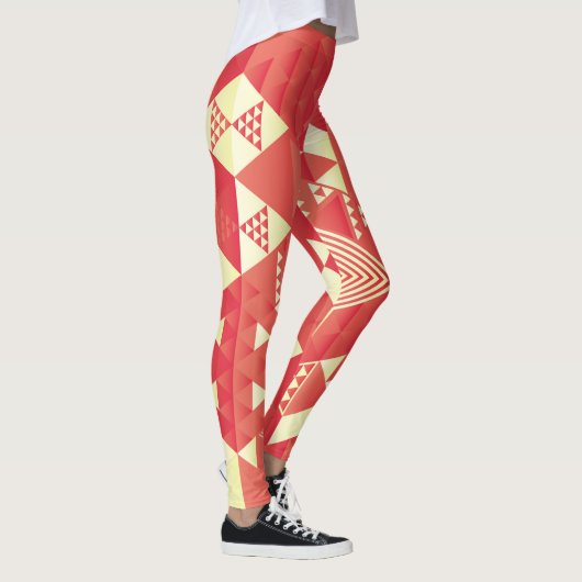 Decoratieve geometrische, abstracte  elementen. leggings (Rechts)