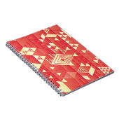 Decoratieve geometrische, abstracte  elementen. notitieboek (Rechterzijde)