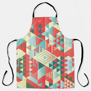 Decoratieve geometrische, abstracte, elementen. schort
