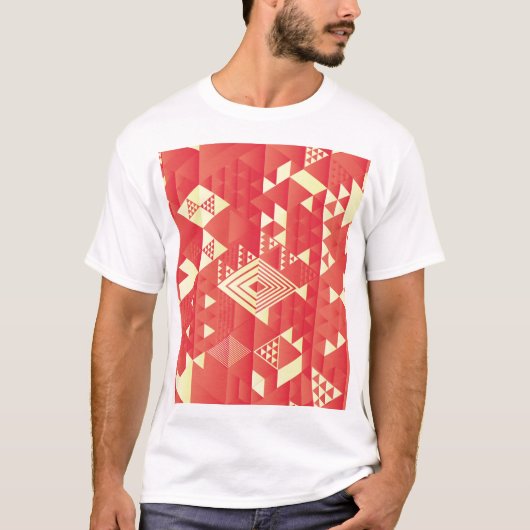 Decoratieve geometrische, abstracte elementen. t-shirt (Voorkant)