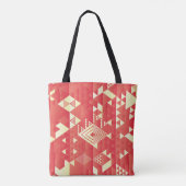 Decoratieve geometrische, abstracte  elementen. tote bag (Achterkant)