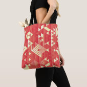 Decoratieve geometrische, abstracte  elementen. tote bag (Dichtbij)