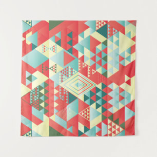 Decoratieve geometrische, abstracte, elementen. wandkleed
