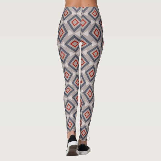 Decoratieve geometrische leggings (Achterkant)