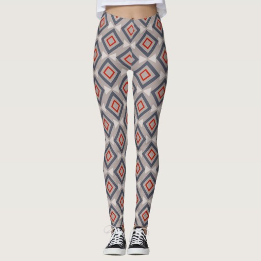 Decoratieve geometrische leggings (Voorkant)
