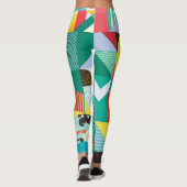 Decoratieve geometrische:  patroonelementen leggings (Achterkant)