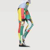 Decoratieve geometrische:  patroonelementen leggings (Rechts)