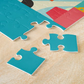 Decoratieve geometrische:  patroonelementen legpuzzel (Zijkant)