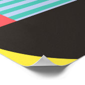 Decoratieve geometrische:  patroonelementen poster (Hoek)