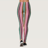 Decoratieve gestreepte leggings (Achterkant)