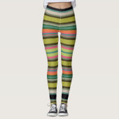 Decoratieve gestreepte  leggings (Voorkant)