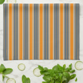 Decoratieve gestreepte theedoek (Gevouwen)