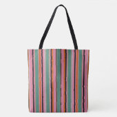 Decoratieve gestreepte tote bag (Voorkant)