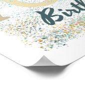 decoratieve  geweldige 70e verjaardag poster (Hoek)